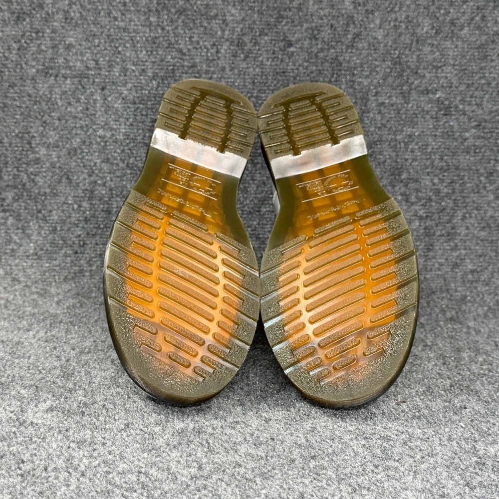 Dr. Martens 2976 Chelsea Boots Women's 9 White Smooth Leather Yellow Stitch Pull - Picture 11 of 13